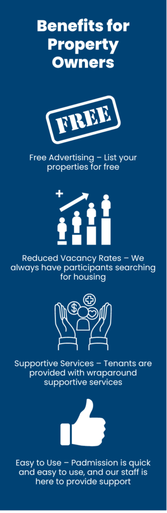 Graphic that shows the benefits of joining RentConnect.
